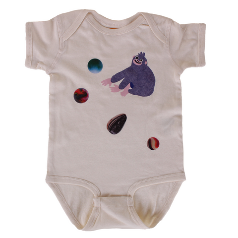 SUNFLOWER SEED + GORILLA + MARBLES ONESIE (18M)