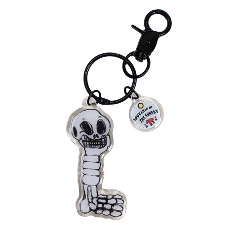 Foot Skeleton Keychain